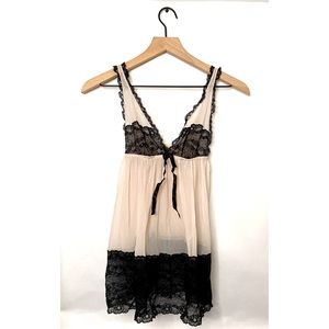Victoria’s Secret Babydoll Lingerie Lace Pink S